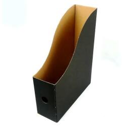 Fortuna Irattartó papucs FORTUNA 80 mm karton összehajtható fekete (02.0014501) - fotoland