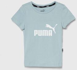 PUMA gyerek pamut póló fekete - kék 176