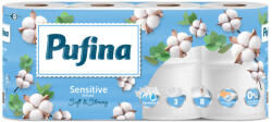 Pufina Sensitive Aquabond toalettpapír 100% cell 8 tek 140 lap 3 rétegű