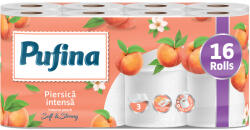Pufina Intense Peach toalettpapír 100% cell 16 tek 140 lap 3 rétegű, barack illatával