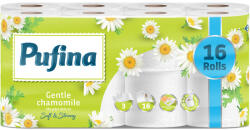 Pufina Chamomile toalettpapír 100% cell 16 tek 140 lap 3 rétegű, kamilla illatával
