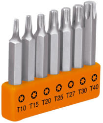 Truper EXPERT P7-25T Torx bitkészlet, 50 mm, T10 - T40, 7 darabos (17796) (T17796)
