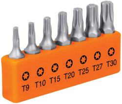 Truper EXPERT P7-15T Torx bitkészlet, 25 mm, T9 - T30, 7 darabos (17795) (T17795)