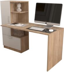 Atelier Birou Atelier Dakota, dimensiuni 150x59x120cm, culoare Sonoma/Alb