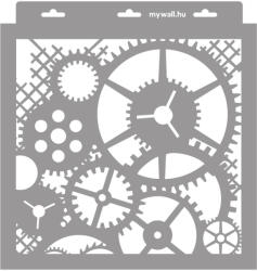 MyWall Steampunk 02 stencil - Festő - 31x35 cm közepes 02