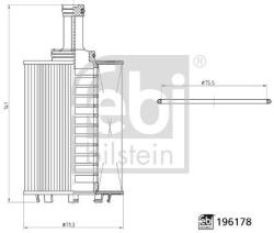 Febi Bilstein Filtru ulei FEBI BILSTEIN 196178 (196178) - automobilus