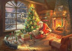 Schmidt Spiele - Puzzle Thomas Kinkade: Moș Crăciun - 1 000 piese Puzzle