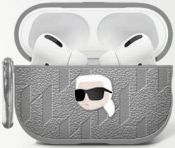 Karl Lagerfeld Husă Karl Lagerfeld Monogram Karl Head pentru AirPods 4 Argintiu (KLA4PGKIPS)