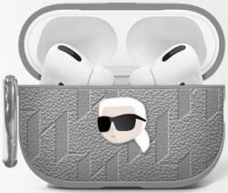 Karl Lagerfeld Monogram Karl Head Case for AirPods 4 Silver (KLA4PGKIPS)