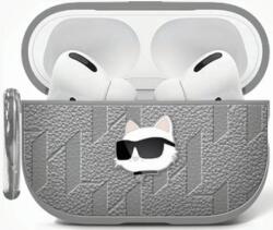 Karl Lagerfeld Husă Karl Lagerfeld Monogram Choupette Head pentru AirPods 4 argintiu (KLA4PGCHPS)