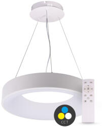 T-LED SMART TUYA Lampă suspendată LED rotundă albă 480mm 48W CCT cu telecomandă