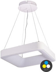T-LED Lampă suspendată LED pătrată albă 500x500mm 48W CCT
