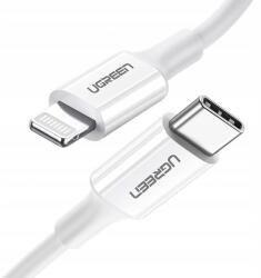 UGREEN kábel US171 Lightning Usb-c Pd 20W 3A 480Mb/s 1, 5m fehér (60748-ugreen)