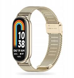 Tech-Protect Milaneseband Xiaomi Smart Band 8/8 Nfc Starlight (Elegancka Bransoletka Stalowa Gold)