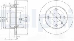 DELPHI Disc frana DELPHI BG3561 (BG3561)