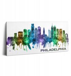 Wallfluent Fotó Vászonkép Canvas Grafika Szoba Színes Illusztráció Philadelphia 100x50 (010030010010000075967)