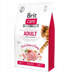 Brit Care Cat gabonamentes felnőtt tevékenység támogatása pulyka és csirke 2 kg (8595602540822)