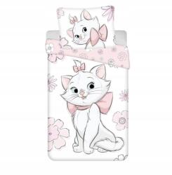 Jerry Fabrics Ágynemű Marie Cat Flowers 03 Pamut, 140/200, 70/90 cm (12292)