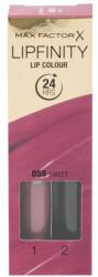 MAX Factor Lipfinity Lipstick No. 55 Sweet tartós ajakrúzs 3.69ml (086100016080)