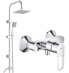  Esőzuhany zuhanyoszlop+ csaptelep Grohe (BAULOOP + CENTO)