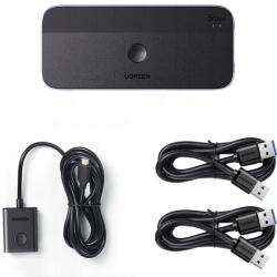 UGREEN Usb 3.0 switch, hub, 3x Usb-a 1x Usb-c+ Usb kábel, Ugreen (15705)
