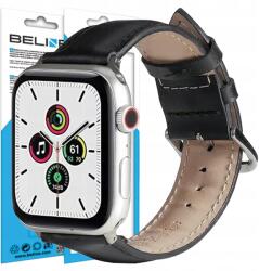 Beline Szíj Apple Watch Leather 42/44/45/49MM Fekete Bőr (NGW202)