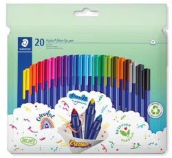 STAEDTLER Rostirón készlet, 1 mm, STAEDTLER "Triplus 323", 20 különböző szín (TS323C20) - jatekotthon
