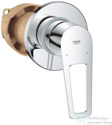 GROHE BAULOOP falsík alatti kád/zuhany csaptelep belső egységgel, Króm 29042001 (29042001)