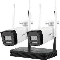 Hikvision DS-J142I/NKS422W0H IP SOHO kamera szett; 4 csatornás NVS + 2 db DS-2CV1023G2-LIDWF(2.8mm)(B)