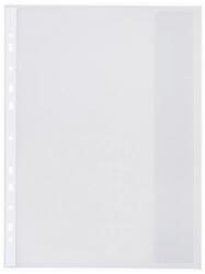 Optima Folie protectie doc. A4, clapa laterala, inchidere cu capsa, 4/set, 200 microni, Optima - albastru t (OP-5101200A4-22)