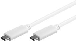 PremiumCord USB-C/csatlakozó - USB-C/csatlakozó, fehér, 1m (ku31cc1w)