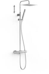 TRES Over-Wall set de duș perete cu termostat cu duș de ploaie crom 19038709 (19038709)
