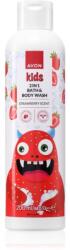 Avon Kids Strawberry fürdő termék 2 az 1-ben 200 ml
