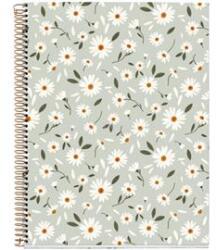 Miquelrius Green Flowers A4 4x30 lap vonalas spirálfüzet (A15296GR81) (A15296GR81)
