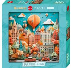 Heye 1000 db-os Quadrat puzzle -Paper-like - Townscape (30072)