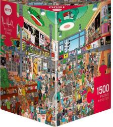 Heye 1500 db-os Triangular puzzle - Record Store (30086) (30086)