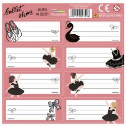 DERFORM Balerina 8 db-os füzetcímke - Ballet shoes - kétféle