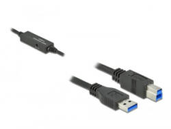 Delock aktív USB (USB 3.2 Gen 1) A - USB (USB 3.2 Gen 1) B nyomtatókábel 5m (85379)