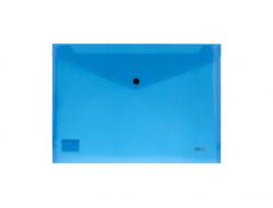 Daco Mapa plastic plic cu capsa A4 DACO MP120NA, Albastru neon (MP120NA)