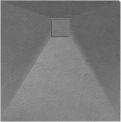 Lavre OLDA Kőhatású Zuhanytálca - Szürke, 90x90 cm (OL-90/90G)