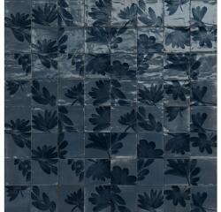 Marazzi Rice Blu Decoro Blossom Lux Padlólap 15x15 Cm (m9j9)