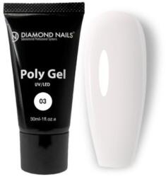 Diamond Nails Poly gel 03 Milky White 30ml HEMA- és TPO-mentes (DNPG03)