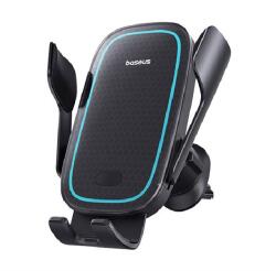 Baseus MILKYWAY PRO autós tartó (szellőzőre, gravitációs, 15W, wireless, 5.4-7.2 méret) FEKETE