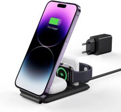 ESR Qi2 3-in-1 Travel Wireless Charging Set (HaloLock) (2C5690305)
