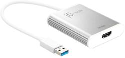 j5create Адаптер j5create JUA354, от USB-A(м) към HDMI(ж), бял, 4K@30Hz (JUA354)