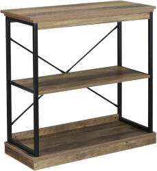 Homcom Ipari stílusú polc, Homcom, MDF/Fém, Többfunkciós tároló, 80 x 36 x 81, 3 cm, Barna/fekete (838-101)