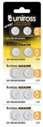 Uniross Alkáli Gombelem AG10/LR54 (1, 5V) B10