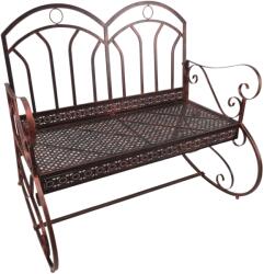 Outsunny 84B-08, Kerti hintapad karfákkal 2 üléssel, Fém, 104x75x95, 5cm, Bronz (84B-081)