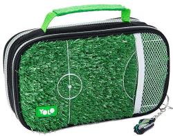 YOLO Penar școlar cu mâner YOLO Soccer - Football Field, 2 fermoare (121280-165-1) Penar