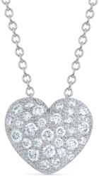 57emozioni Colier cu pandantiv inima, aur 18k, diamante naturale 0.50 ct, 57emozioni